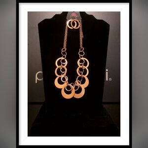 Paparazzi Jewelry In Full Orbit Necklace and Earring Set.